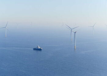 Construction finishes on a major offshore wind farm, the first during Trump’s tenure.